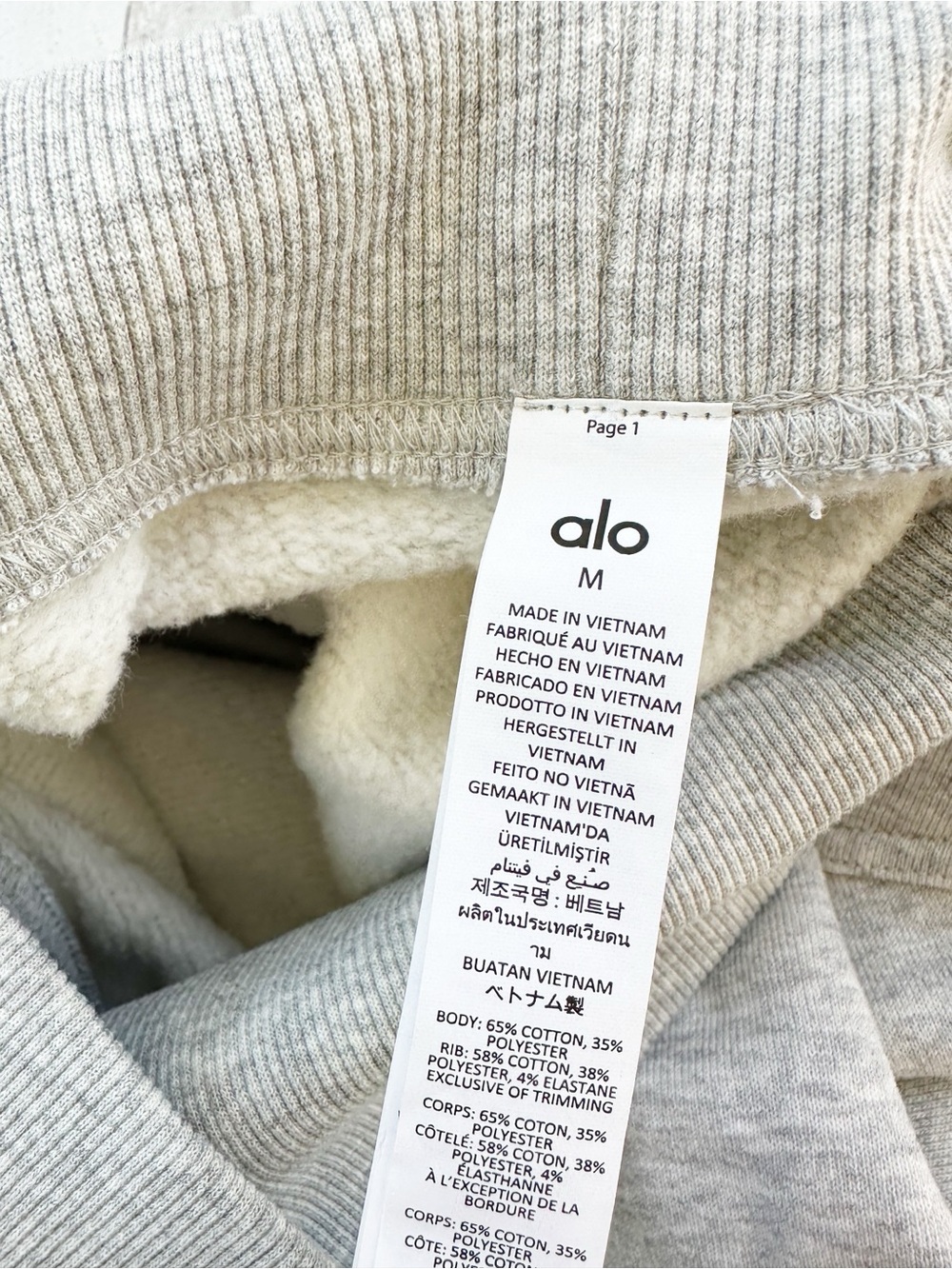 Alo Yoga - Hazy Mock Neck Pullover Athletic Heather Grey - Picture 5 of 11